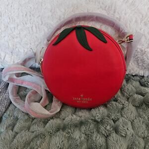 NWT Kate Spade Double Mangia Roma Tomato Small Crossbody Bag, Rare Summer 2022